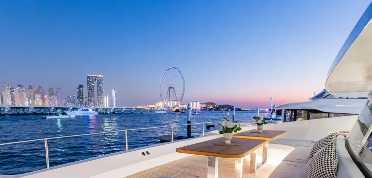 Evening Yacht Vision Dubai Eye View