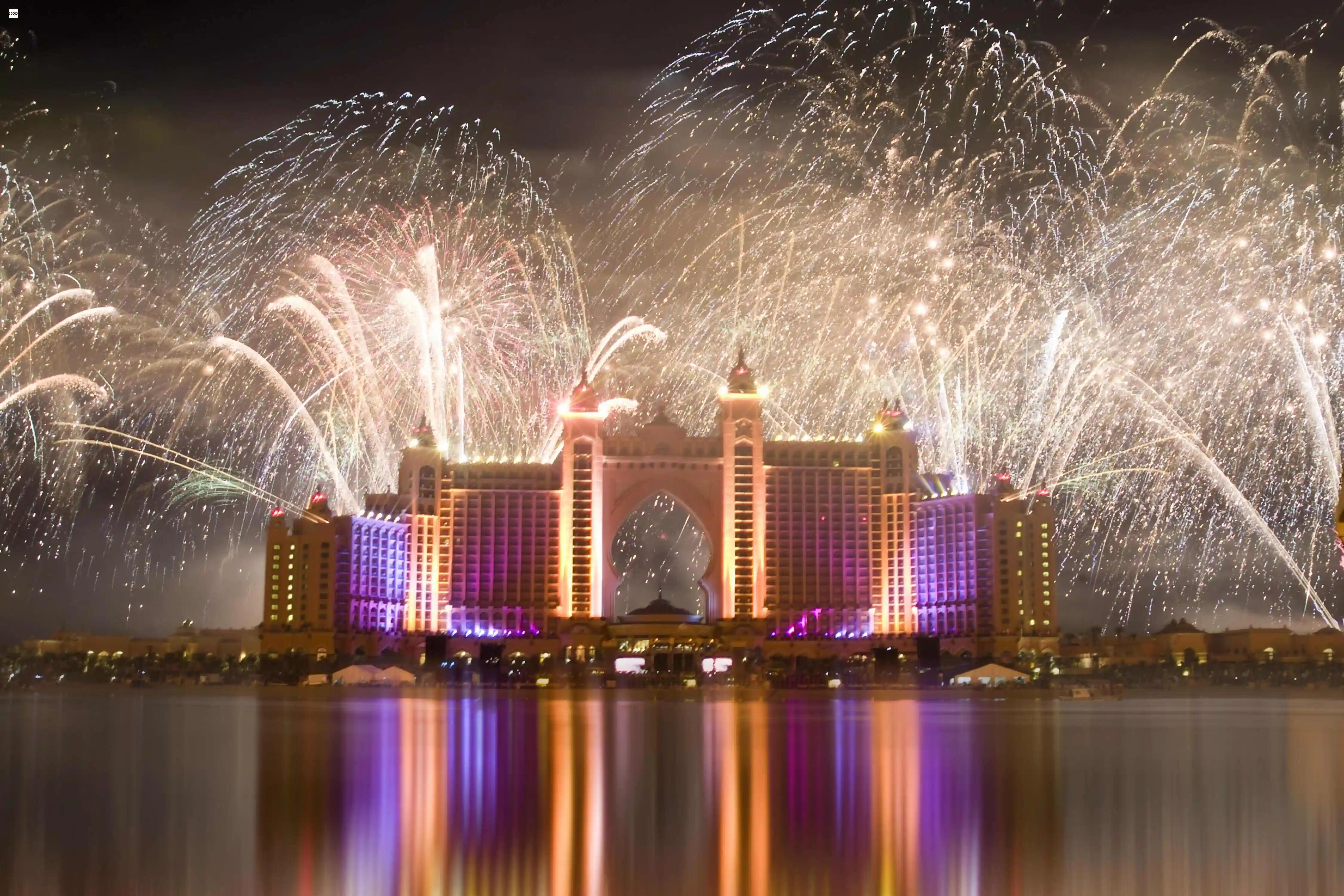 Atlantis The Palm fireworks display during Dubai New Year’s Eve celebration